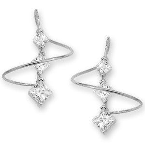 Cubic Zirconia Earspirals Earrings