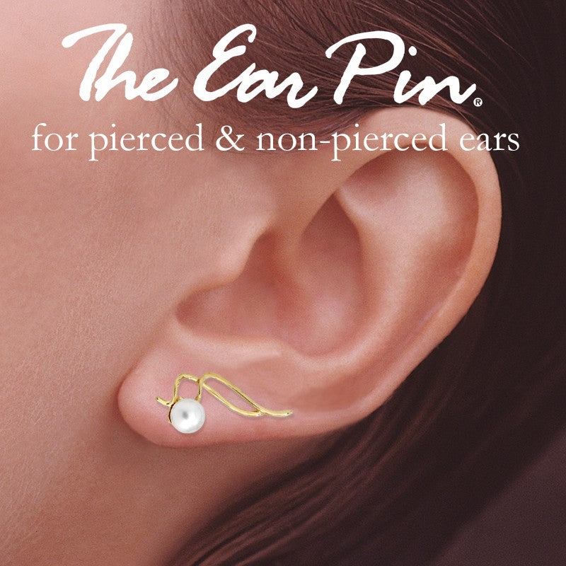 Pearl Graduating Ear Pin Earrings