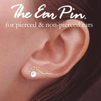 Pearl Graduating Ear Pin Earrings