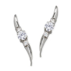 Diamond Ear Pin Earrings