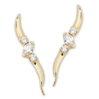 Marquise Diamond Ear Pin Earrings