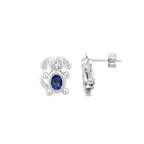 Dog Earrings Sterling Silver Your Choice of Birthstones