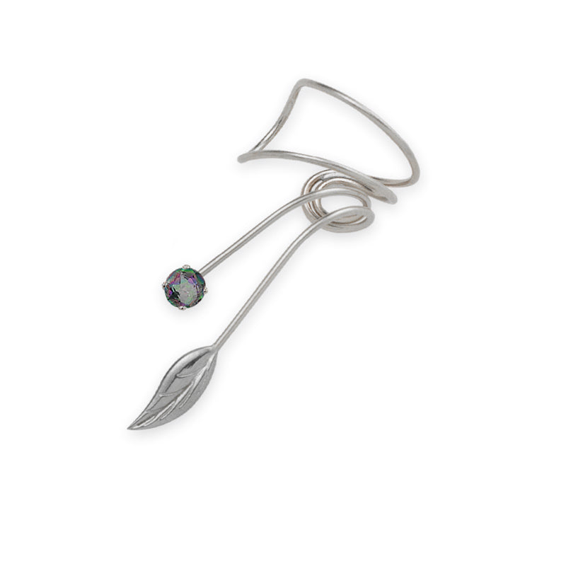 Sterling Silver Mystic Topaz Wrap Earcuff Earrings