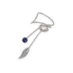 Sterling Silver Passion Blue Topaz Wrap Earcuff Earrings