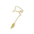 14kt Gold Nature's Leaf Single Wrap Earcuff Earring
