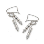 Sterling Silver Faceted Beads Wrap Earcuff Earrings