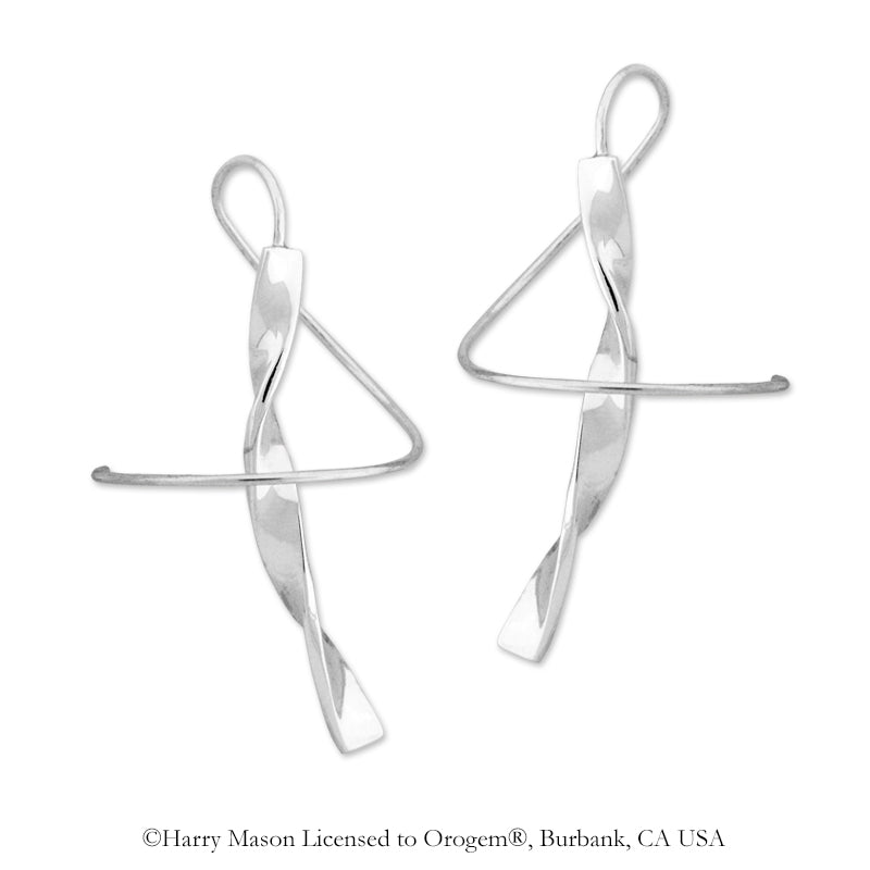 Sterling Silver Twisted Swirl Earspirals Earrings