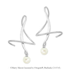 Silver June Swarovski Crystal Earspirals Earrings