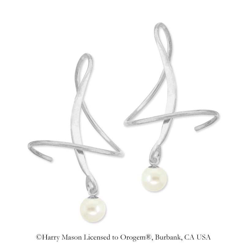 Silver June Swarovski Crystal Earspirals Earrings