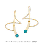 December Swarovski Crystal Earspirals Earrings