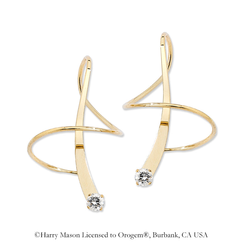 April Swarovski Crystal Earspirals Earrings