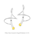November Swarovski Crystal Earspirals Earrings