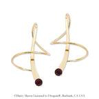 January Swarovski Crystal Earspirals Earrings