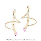October Swarovski Crystal Earspirals Earrings
