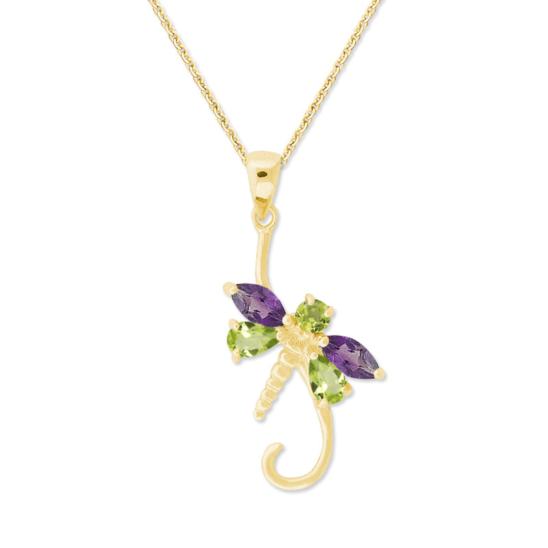 Genuine Peridot & Amethyst