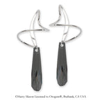 Earspiral Earrings by Harry Mason - Swarovski Crystalactite - 14k White Gold