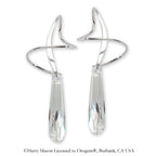 Earspiral Earrings by Harry Mason - 14k Gold Swarovski Crystalactite