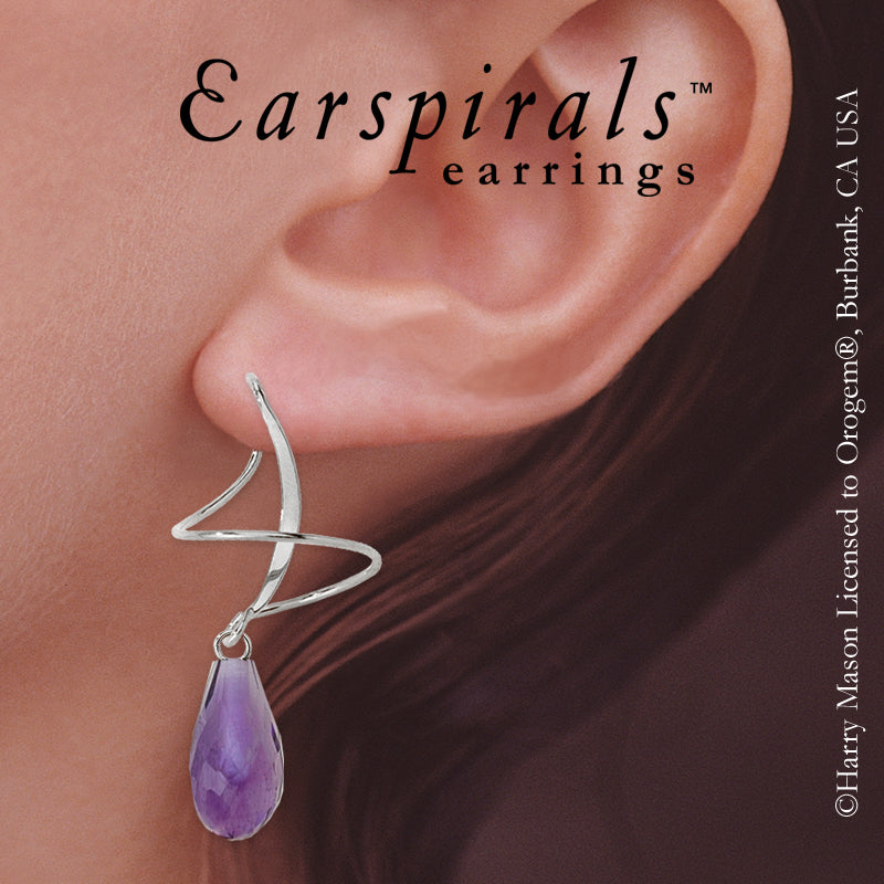 Amethyst Earspirals Earrings