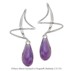 Amethyst Earspirals Earrings
