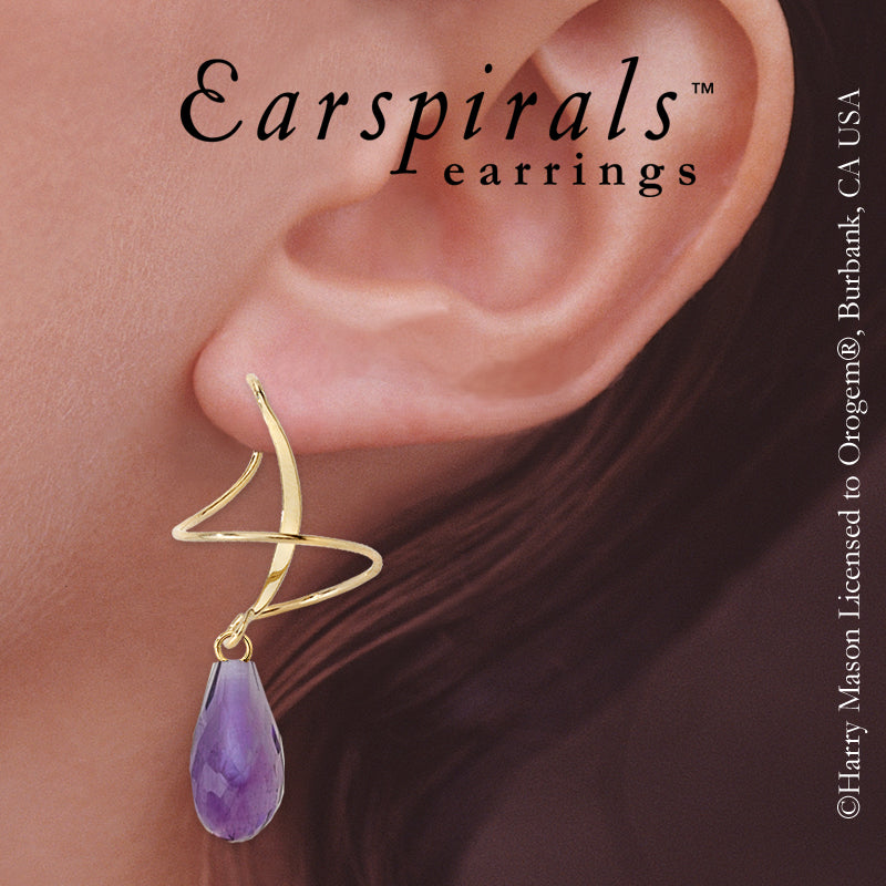 Amethyst Earspirals Earrings