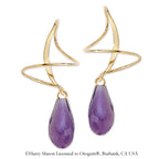 Amethyst Earspirals Earrings
