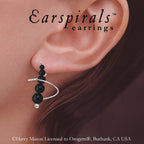 Black Onyx Earspirals Earrings