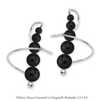 Black Onyx Earspirals Earrings