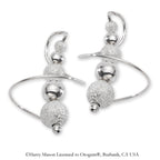 Stardust & Polished Beads Earspirals Earrings