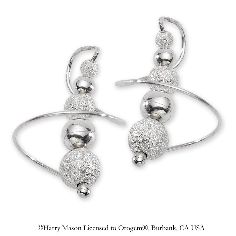 Stardust & Polished Beads Earspirals Earrings