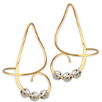 Interchangeable Beads Earspirals Earrings