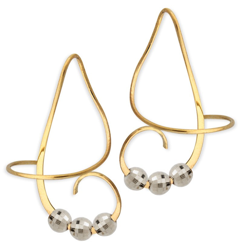 Interchangeable Beads Earspirals Earrings