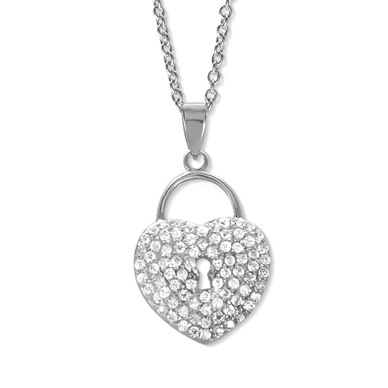 Cubic Zirconia Love Knot Pendant