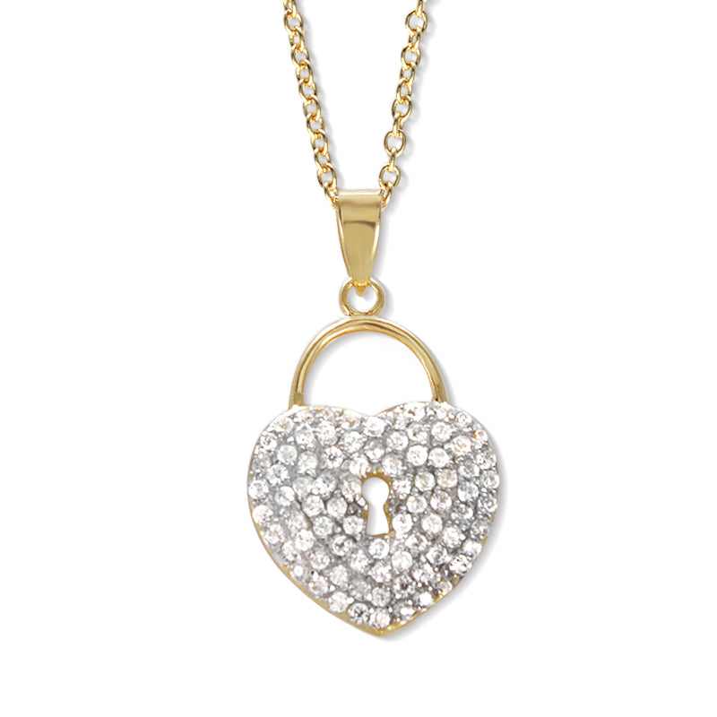 Cubic Zirconia Love Knot Pendant