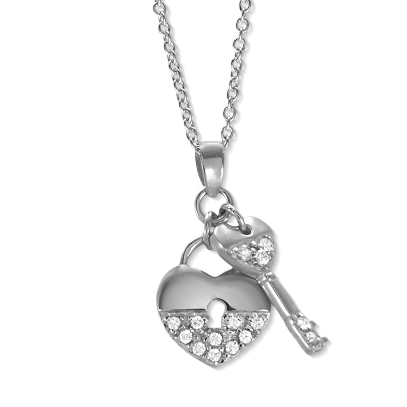 Cubic Zirconia Love Knot Pendant