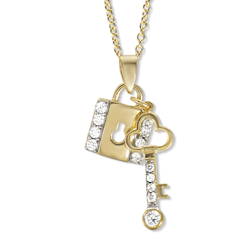 Cubic Zirconia Love Knot Pendant