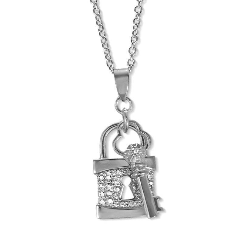 Cubic Zirconia Love Knot Pendant