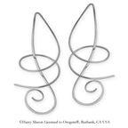Sterling Silver Double Corkscrew Earspirals Earrings