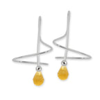 Citrine Briolette Earspirals Earrings