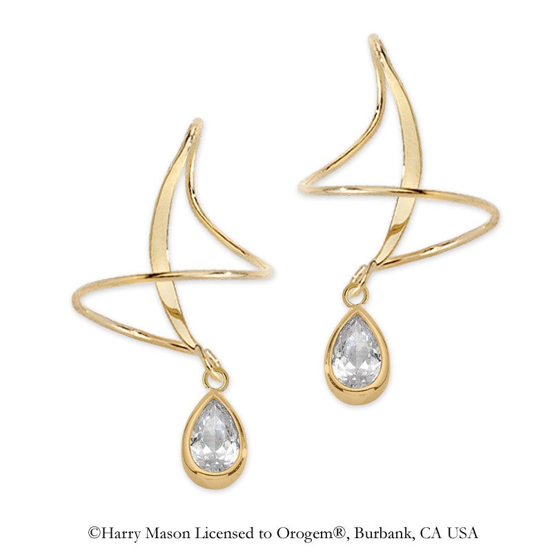 Cubic Zirconia Earspirals Earrings