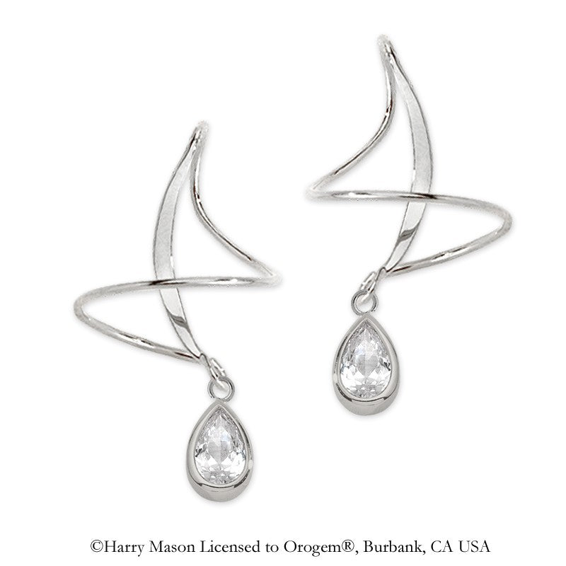 Cubic Zirconia Earspirals Earrings
