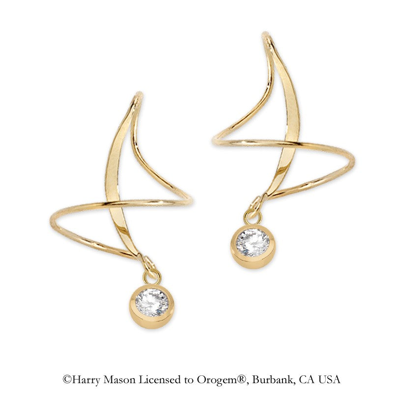 Cubic Zirconia Earspirals Earrings