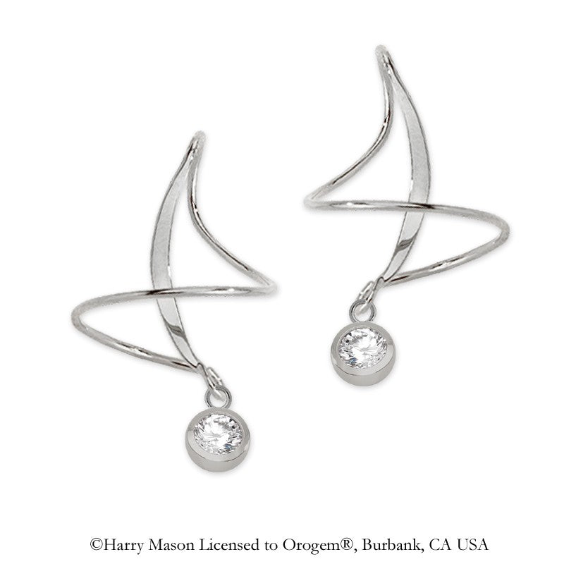 Cubic Zirconia Earspirals Earrings