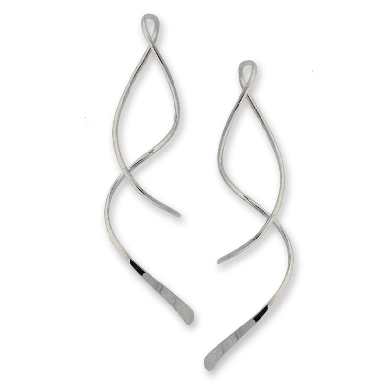 Silver Spinner Earrings
