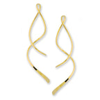 Gold Over Silver Spinner Earrings