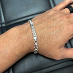 Sterling Silver Martillada Cuban Link Chain - 5.50mm - Under $3 per Gram