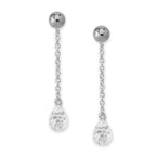 Birthstone Briolette Dangle w Bead Stud Interchangeable Enhancer Earrings