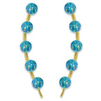Ear Climber Earrings Ear Pin 5-in-1 Look Opal Beads Earcrawlers
