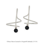 Black Onyx Earspirals Earrings