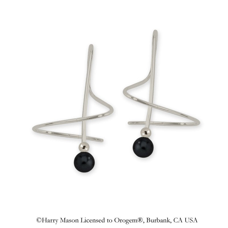 Black Onyx Earspirals Earrings