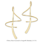14k Yellow Gold Classic Polished Earspirals Earrings - Long Version